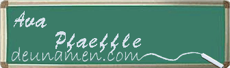Ava Pfaeffle Visitenkarte